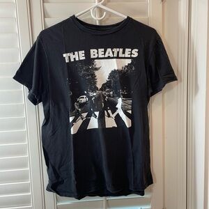 The Beatles Black Graphic T-Shirt